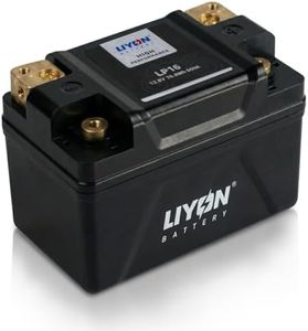 LIYON LP16 Lightweight 12V 6Ah Lithium Powersports Starter Battery, 420A CCA for Motorcycle, ATV, UTV, Scooter, Snowmobile, Watercraft – Long Cycle Life, Maintenance Free