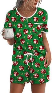 Ekouaer Pajamas for Womens Set 2 Piece Soft Sleepwear, Chest Pocket