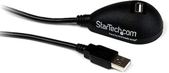 StarTech.com 5ft SuperSpeed USB 3.0 Extension Cable for Desktop - STP - USB-A Male to USB-A Female Cable for Computer - Black (USB3SEXT5DKB)