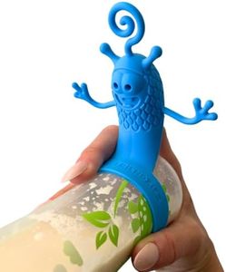 Feeding Friendzies Interactive Baby Bottle Accessory for Newborns, Universal Fit for All Baby Bottles, Infant Feeding & Developmental Sensory Aid (Blue)