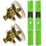 8TEN Spindle Low-Lift Blade Kit for John Deere 38 inch Cut Deck STX38 Lawn Tractors AM118532 AM122444 AM100946
