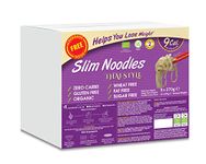 Eat Water Slim Thai Style Noodles Zero Carbohydrate Enviro 5 Pack * 270 Grams | Made from Organic Konjac Flour | Keto Paleo Diet and Vegan | Zero Sugar & Low Calorie Food