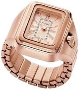Fossil Raquel Montre Bague pour femme, mouvement à quartz avec bracelet en acier inoxydable