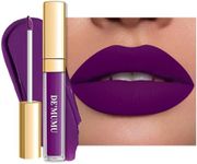 DE'MUMU Purple Lipstick Matte for Women, SuperStay Long Lasting Lipstick Smudge Proof No Transfer Liquid Lipsticks, Cruelty Free Lip Makeup (DM22 Purple Crystal)