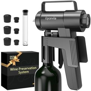 Professional Wine Preservation System: All-in-One Electric Wine Opener, Aerator, and Dispenser | Patented Vacuum Tech Keeps Wine Fresh 5+ Weeks | Premium Wine Accessories for Lovers & Connoisseurs