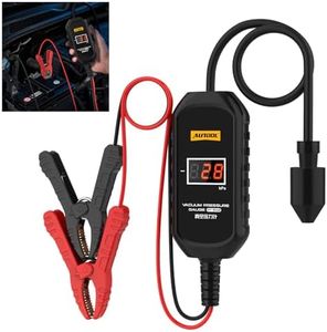 AUTOOL PT502 Digital Vacuum Pressure Gauge, Automotive Vacuum Leak Tester with Temperature Compensation, 101kPa High Accuracy Engine Intake Exhaust EGR Diagnostic Tool, 12V Car Powered