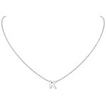 925 Sterling Silver Tiny Dainty Initial Necklace Personalized Letter Necklace Name Jewelry for Women Gift Letter K