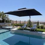 PURPLE LEAF 10' x 13' Cantilever Patio Umbrella Outdoor Umbrella with 330lbs Base Large Rectangular Windproof Offset Umbrella for Pool Deck Garden, Graphite Grey