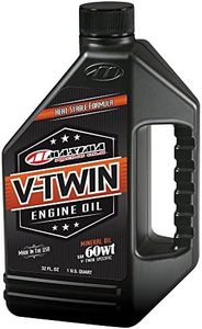 Maxima Racing Oils 30-08901-4PK V-Twin 60wt Mineral Engine Oil 32 oz Bottle, 4-Pack