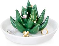 PUDDING CABIN Succulent Ring Holder Dish Cactus Gift for Women Birthday Gift for Mom Friend Bridesmaid Wedding Christmas Valentines Housewarming Gift, Decorative Cacti Decor for Home Gifts