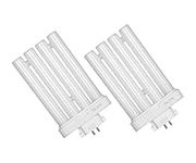 Neez 27w Daylight Replacement Energy Saving Bulb - 4 Pin Fluorescent Natural Tube Light for Crafts Sewing Work, FML GX10Q-4 (6500k) (Pack of 2)