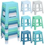 TURSTIN 12 Pack Plastic Stools 16.9