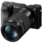 Sony ILCE6100Y/B Alpha A6100 Mirrorless Interchangeable Lens APS-C Camera with 16-50mm and 55-210mm Lens