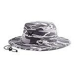 MISSION Cooling Bucket Hat- UPF 50, 3” Wide Brim, Cools When Wet- Matrix Camo Silver