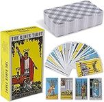 Tarot Cards for Beginners with Guidebook: The Rider Waite Classic Tarot Cards Deck - English Portable Tarot Deck Full Version Commemorative Edition with Colorful Box for Friends Family