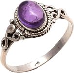 Amethyst Stone Ring 925 Sterling Si