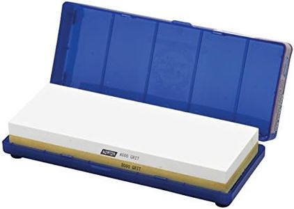 Norton Knife Sharpener Whetstone Japanese Sharpening Stone with 4000/8000 Combination Grit, Wet Stone Sharpening Stone Dual Colors