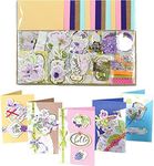 Gigicloud Paper Card Making Kits Colorful Handmade Greeting Card Kits Diy Making Material Set For Birthday Invitation, Thanksgiving, Christmas,Holiday,Baby Shower