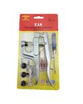 KAM Snap Press Plier Hand Setter Tool and 4 Dies Sizes (T3, T5, T8A and T8B) for KAM Plastic/Resin Snaps use to make Cloth Diapers/Bibs/Mama Pads/PUL and More