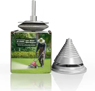 UF-SHARP Diamond Lawn Mower Blade Sharpener & Lawn Mower Blade Balancer, Compatible with Most Power Hand Drill and Lawnmower Blades