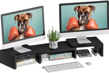 SUPERJARE Dual Monitor Stand Riser,