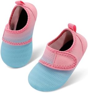 storeofbaby Water Shoes for Infant Baby Girls Quick Dry Non-Slip Outdoor Beach Pool Swim Socks, 0-6 Months