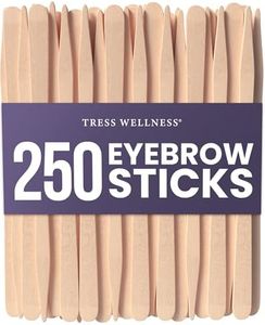 Tress Wellness Waxing Sticks for Hair Removal, Premium Splinter-Free Wooden Sticks for Waxing, Applicator Sticks for Face Waxing, 250 Eyebrow Waxing Sticks