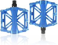 Winlauyet Bicycle Cycling Bike Pedals 9/16" With Sealed Anti-Slip Durable For Universal BMX Mountain Bike Road Bike Trekking Bike (Blue)