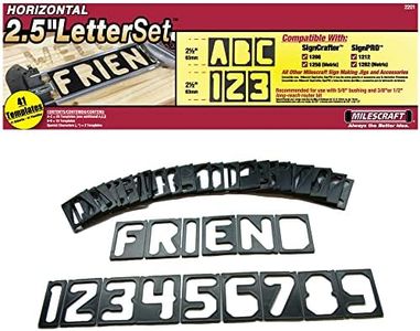 Milescraft SignPro Router Sign Making Kit, 2 1/2 Inch Letters Black