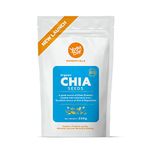 Yogabar Roasted Organic Chia Seeds Grade - Organic Black Calcium, Iron & Zinc - Diet Food Healthy Snacks 250g