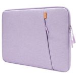 JETech Laptop Sleeve for 15-Inch Notebook, Compatible with MacBook Air 15-Inch M2 2023, MacBook Pro 15-Inch, MacBook Pro 16-Inch, Waterproof Shockproof Case with Accessory Pocket Bag (Light Purple)