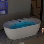 71" Freestanding Acrylic Soaking Tu