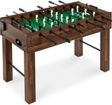 Best Choice Products Full Size 54 Inch Regulation Foosball Table for Home, Game Room - Includes 2 Balls, 2 Cup Holders - Walnut