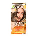 Garnier Belle Color Permanent Hair Dye, 71 Dark Ash Blonde, 100% Grey Coverage, Enriched with Argan Oil and Wheat Germ Oils - 1 Application, Packaging may vary