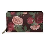 DailyObjects Lovely Blooms Women's Classic Wallet | Made With Pu Leather Material | Carefully Handcrafted | Holds Up To 12 Cards | Big Size Clutch With Card Holder, Multicolor