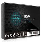 Silicon Power Ace A55 256GB SATA SSD, Up to 500MB/s, 3D NAND with SLC Cache, 2.5 Inch SATA III 6Gb/s Internal Solid State Drive for Desktop Laptop PC Computer