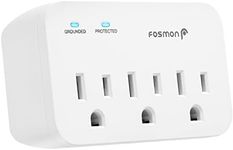 Fosmon Refrigerator Surge Protector, 3 Outlet Heavy Duty Appliance Surge Protector with High Joules for Fridge, Microwave, Washing Machine, Garage Door, 1200J, 1875 Watts, 3 Prong, ETL Listed