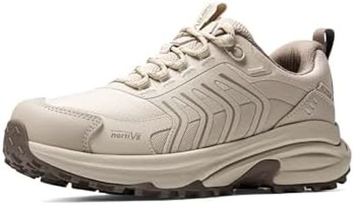 NORTIV 8 Women's Waterproof Hiking Shoes Lightweight,Khaki,8.5