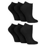 Women’s 6 Pairs Cotton Trainer Low Cut Ankle Socks Black/White/Patterns Indoor/Outdoor Sports, Athletic Wear & Home Workouts | Everyday Casual |, Durable & Quick Dry | Trainer Socks Womens 4-7