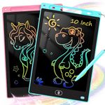 KTEBO 2 Pack 10 Inch LCD Writing Tablet for Kids, Electronic Drawing Pad and Doodle Board for Ages 3-8, Birthday and Educational Gifts for Boys and Girls, Stocking Stuffers for Kids(Pink & Blue)