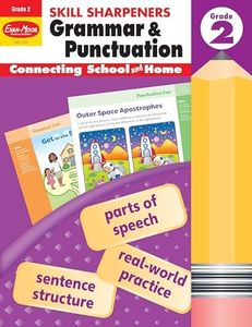 Evan-Moor Skill Sharpeners Grammar and Punctuation Workbook, Grade 2, Nouns, Verbs, Sentence Structure, Subject, Predicate, Language Handbook, Real-World Practice, Fun Activities, Homeschool, Practice