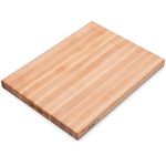 John Boos Maple Wood Reversible Edge Grain Kitchen Cutting Board, 24"x18"x1.75"