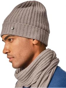KVSS 100% Pure Cashmere Beanie for Women & Men Knit Winter Hat Cuff Rib Cap | Luxury from Inner Mongolia