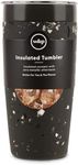 W&P Porter Insulated Tumbler 20 oz | No Metallic Aftertaste Ceramic Coated for Water, Coffee, & Tea | Wide Mouth Vacuum Insulated | Dishwasher Safe, Charcoal Terrazzo