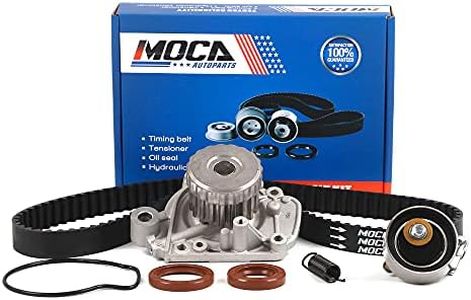 MOCA Timing Belt Water Pump Kit Compatible with 2001-2005 for Honda Civic 1.7L 1.7L 1700CC/ 1668CC l4 GAS SOHC Naturally Aspirated