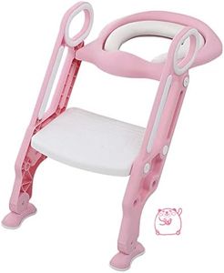meihe Sedile per WC per bambini, pieghevole, regolabile, scala WC per bambini, con scala a piedi per bambini da 1 a 7 anni