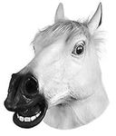 Horror Scary White Horse Head Mask 