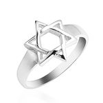 Nice & Simple Star of David .925 Silver Ring (9)