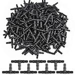 300pcs 1/4" Universal Barbed Tee Fi