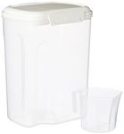 Sistema BAKE IT Food Storage Container + Measuring Cup | 3.25 L Food Pantry Storage Container | BPA-Free | White/Clear | 1 Count